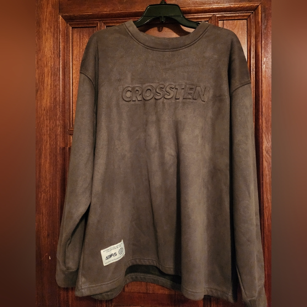 CROSSTEN Oversized Sweatshirt Size-Olive Green-Men's 3 X